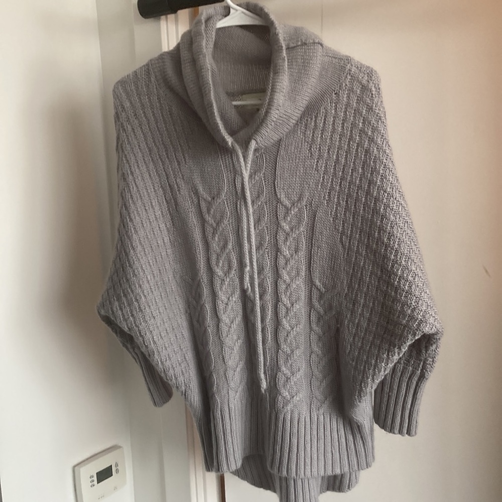 Grey knit cowl neck sweater (Ruby moon)